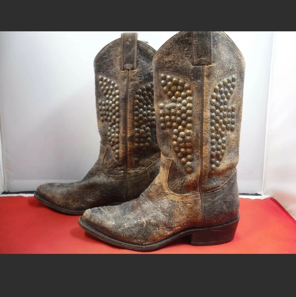 SOLD Frye Billy Hammered Stud Boots - Picture 2 of 4